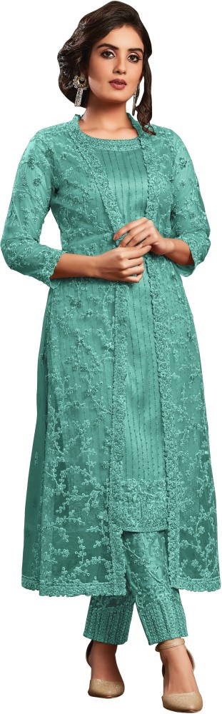 RUDRAPRAYAG Net/Lace Embroidered Gown/Anarkali Kurta & Bottom Material  Price in India - Buy RUDRAPRAYAG Net/Lace Embroidered Gown/Anarkali Kurta &  Bottom Material online at