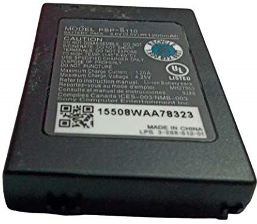 Tech Aura PSP Console Battery Series 3.6 V 1200 M Ah New PSP