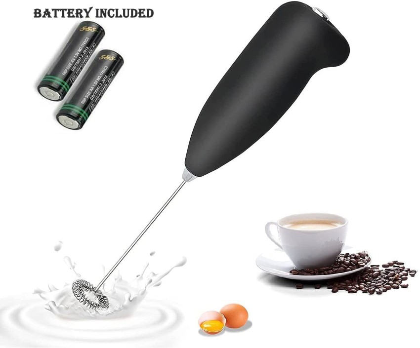 HONGXIN Portable Electric Stainless Steel Cappuccino Mixer Milk Foam Maker  Whisk Coffee Eggs Chocolate - BLACK Market