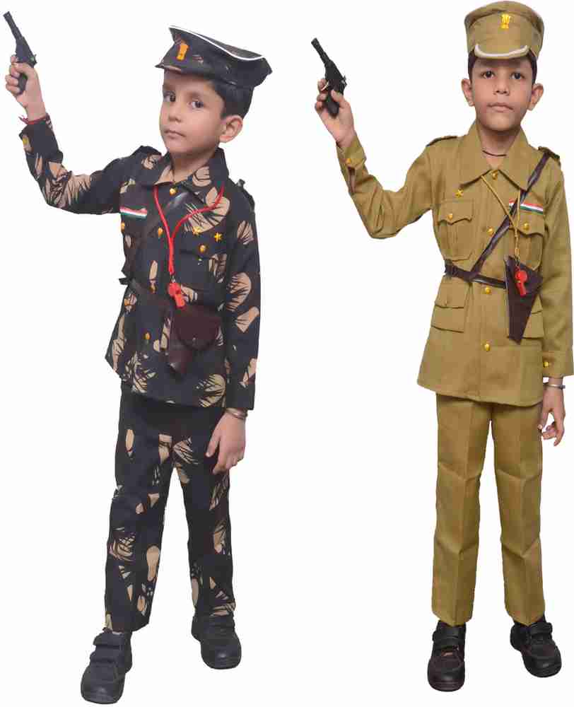 PASSION FOR FASHION Army and Police Dress Combo for Boys and Girls Kids Costume Wear Price in India Buy PASSION FOR FASHION Army and Police Dress Combo for Boys and Girls
