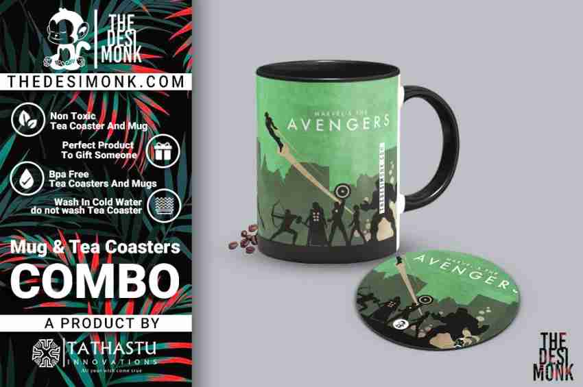 The Desi Monk Marvel Avengers Coffee Tea Cup With Tea