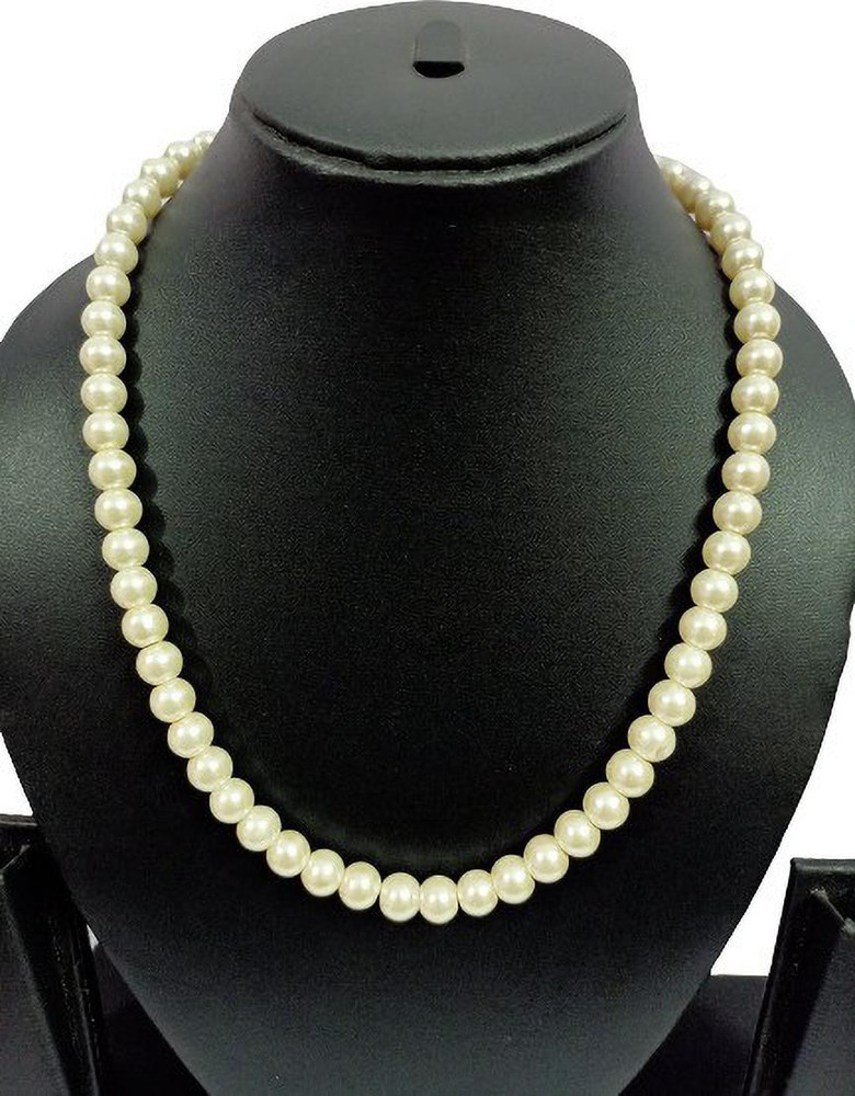 Siddka Off White Pearl 10mm pearl mala for woman girl Pearl Copper Necklace Price in India Buy Siddka Off White Pearl 10mm pearl mala for woman girl Pearl Copper Necklace Online at Best Prices in Indi...