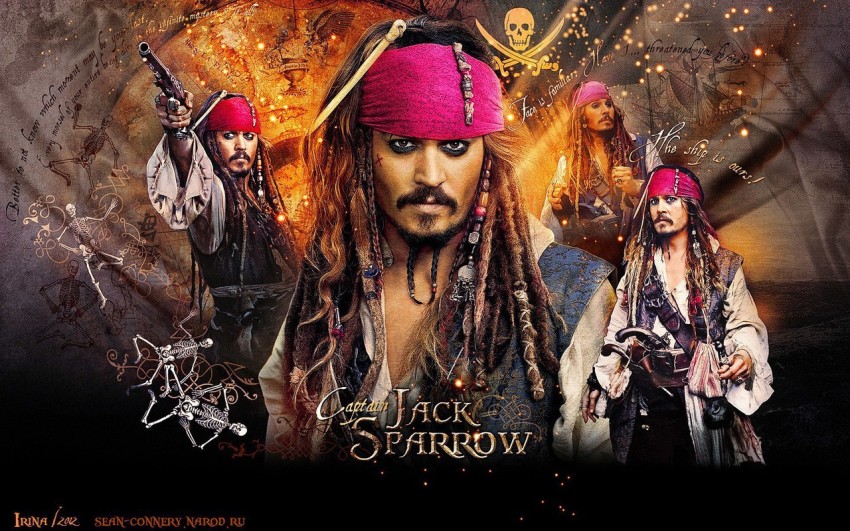 jack sparrow wallpaper on LARGE PRINT 36X24 INCHES Photographic