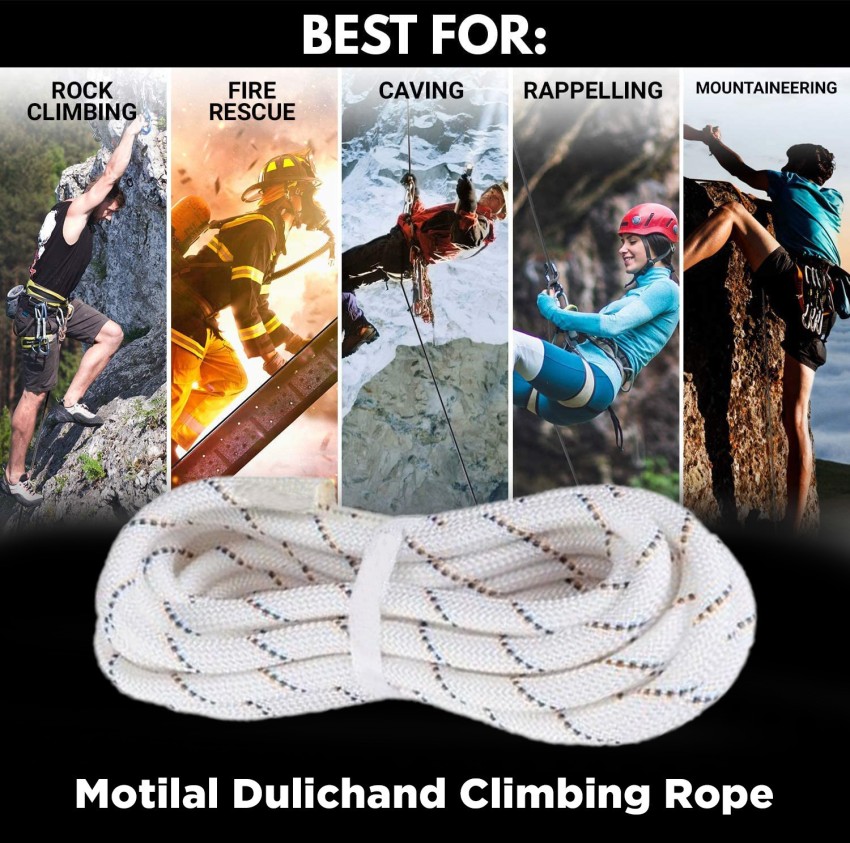 Motilal Dulichand Climbing rope White - Buy Motilal Dulichand Climbing rope  White Online at Best Prices in India - Camping & Hiking