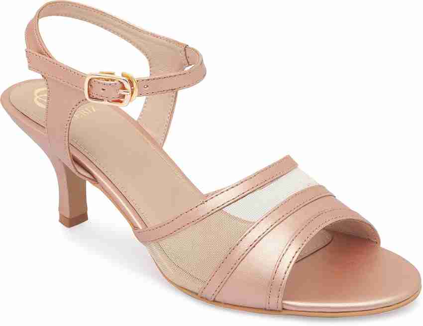 CERIZ Women Gold Heels Buy CERIZ Women Gold Heels Online at Best
