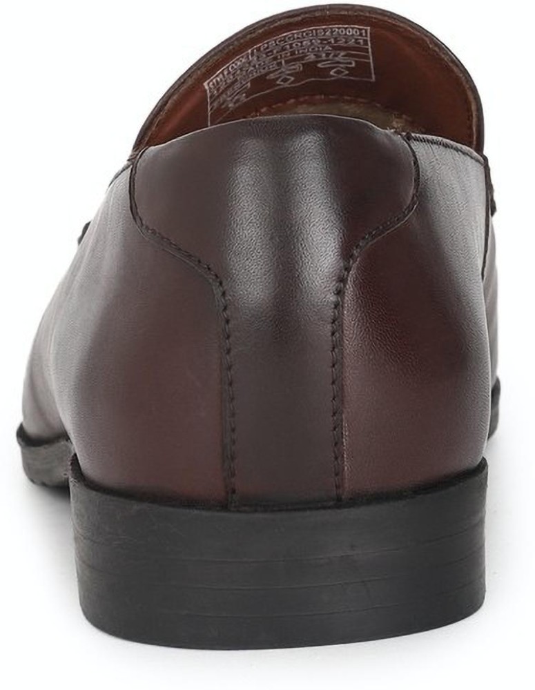 Louis Philippe Men's Brown Oxford Shoes