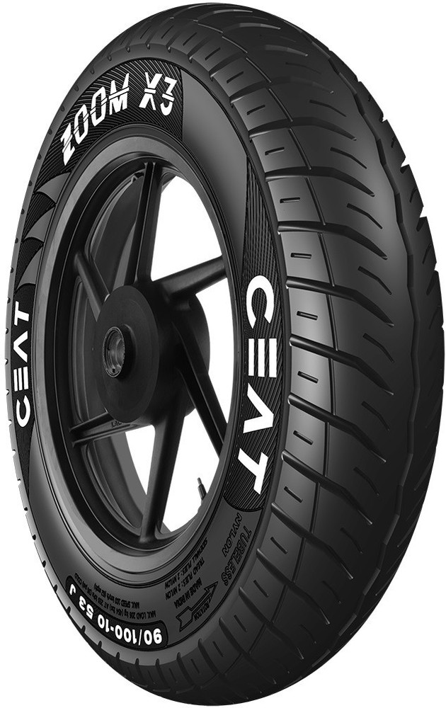CEAT Zoom X3 90 100 10 53J TL Standard Front Rear Two Wheeler