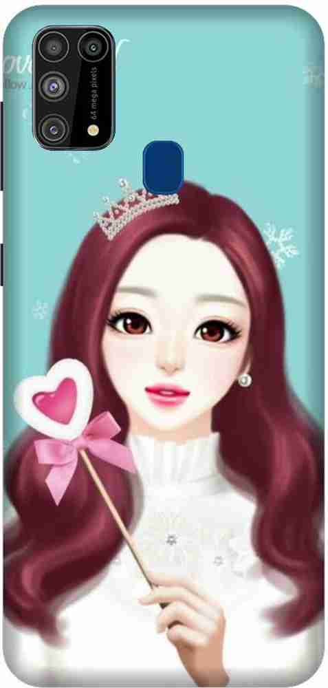 Vinsmoke Back Cover for Samsung M31 Barbie Cartoon Doll Love