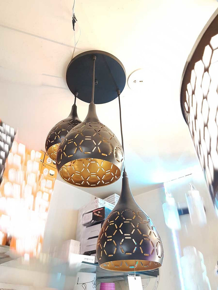 Three cheap hanging lights