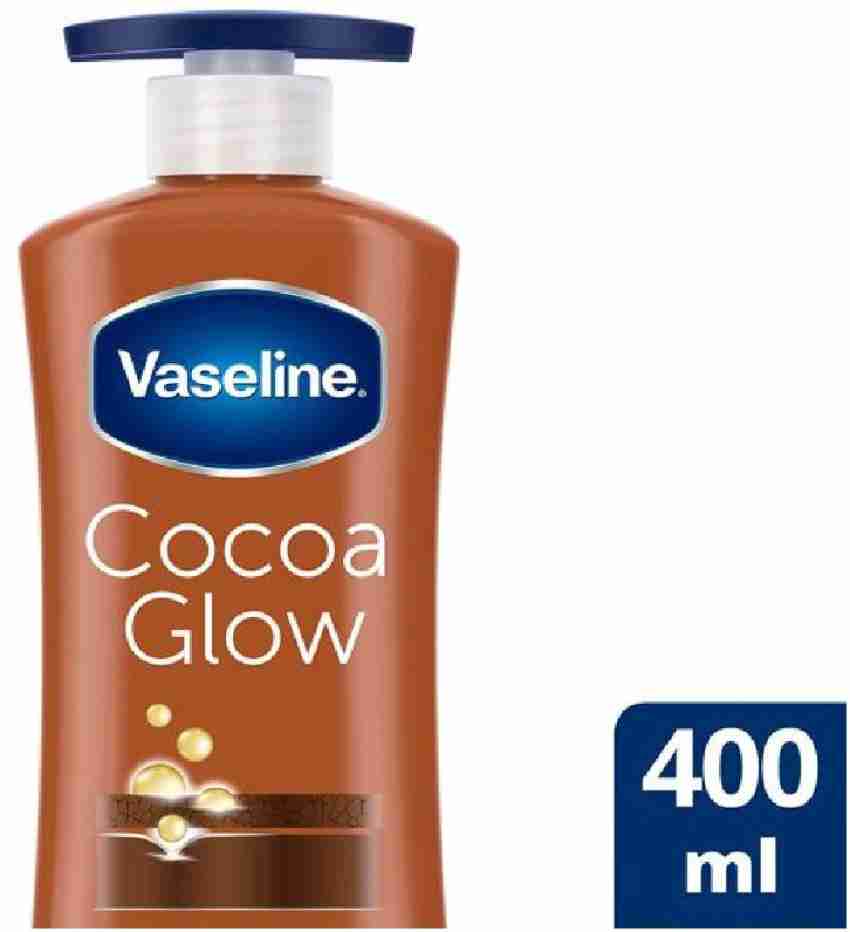 VASELINE NEW INTENSIVE CARE COCOA GLOW WITH PURE COCOA BUTTER BODY LOTION  FOR RESTORES DRY SKIN (IMPORTED)