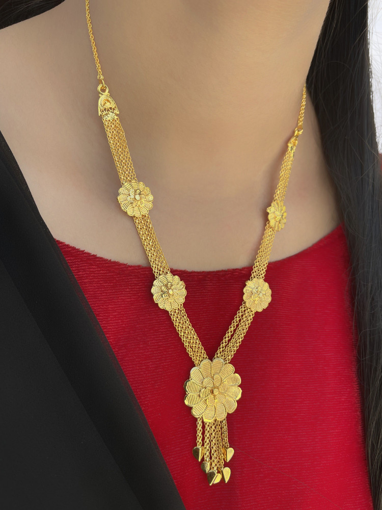 Rangrozo Jewellery Micro One Gram Gold Plated Beautiful Daily wear