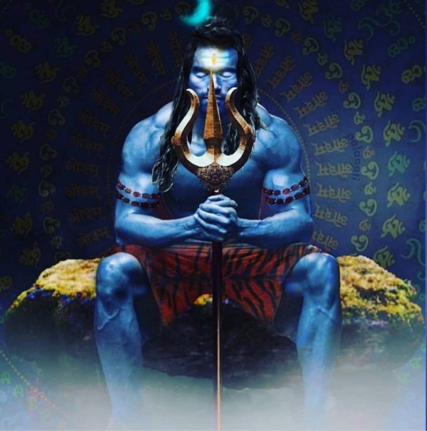 Shiv lord shiva 3d wallpaper painting posters for the wall • posters  culture, religion, travel | myloview.com