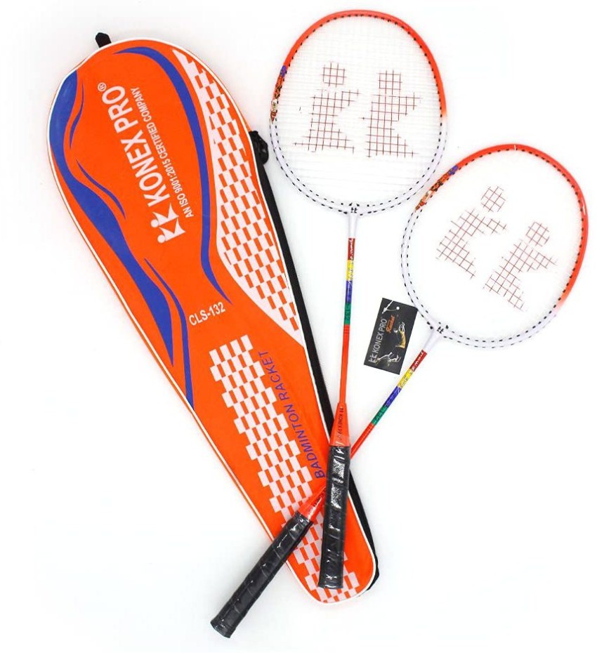 Buy Konex CLS 132 JOINTLESS Badminton Racket with Free Full Cover Set of 2 Racket Orange Strung Badminton Racquet Online at Best Prices in India
