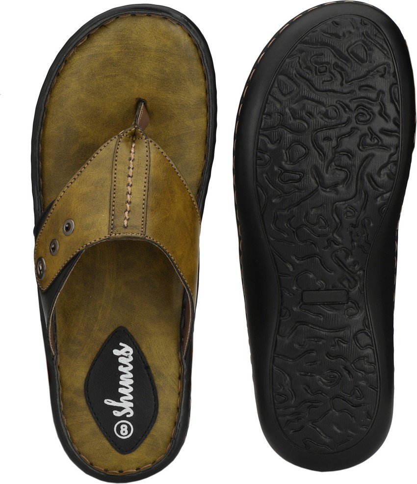 Mens cushioned 2025 flip flops