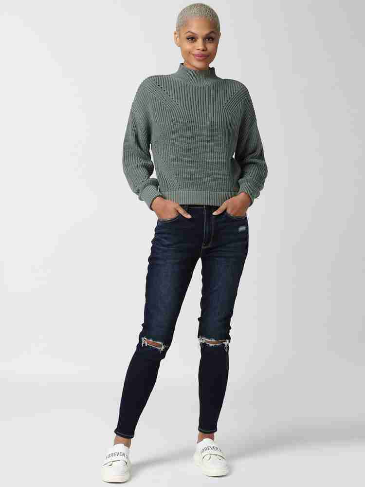 Forever 21 ripped sweater top