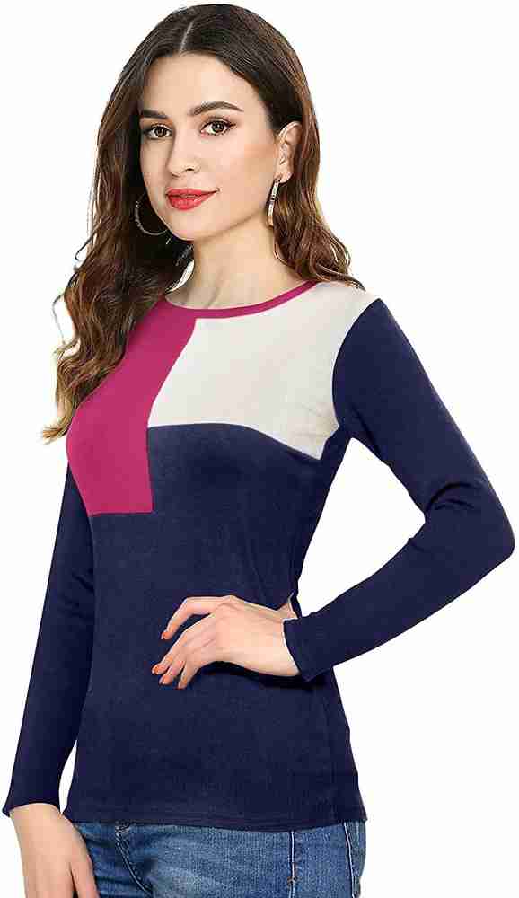 Full sleeve t shirts store for womens flipkart