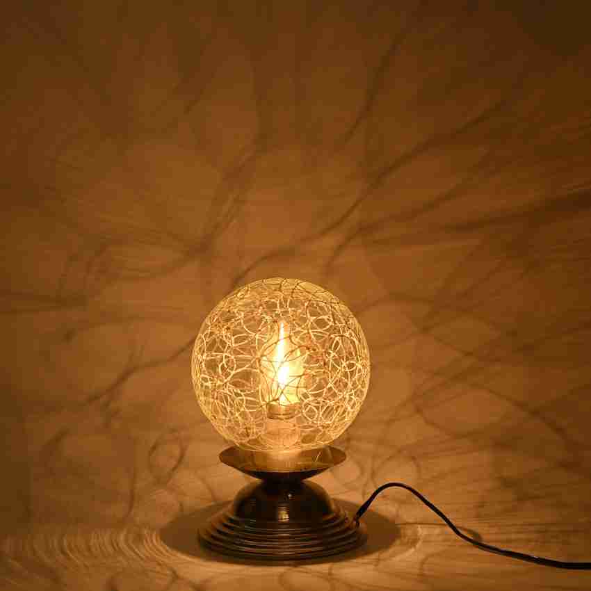 Crystal globe sales table lamp