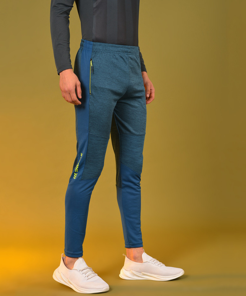 CAMPUS SUTRA Self Design Men Green Blue Track Pants Buy CAMPUS