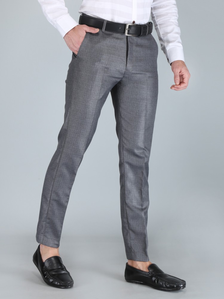 Decible Slim Fit Men Grey Trousers - Buy Decible Slim Fit Men Grey Trousers  Online at Best Prices in India