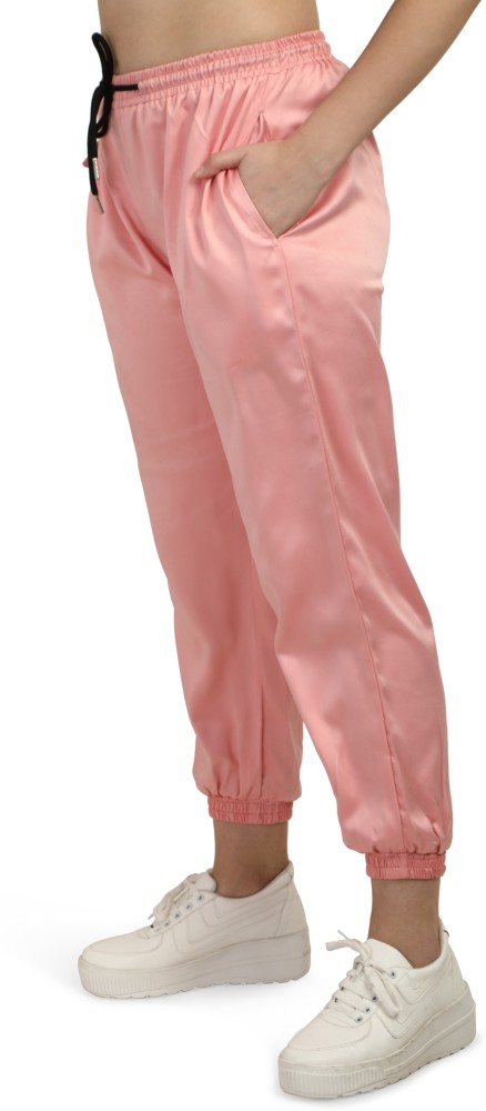 Pink Satin Trousers Design by World Of Ra at Pernias Pop Up Shop 2023