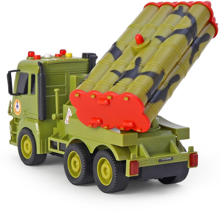 Miniature Mart Big Size Missile Toy Truck For Boys Push & Go Toys Sound &  Light Gift For Kids - Big Size Missile Toy Truck For Boys Push & Go Toys  Sound