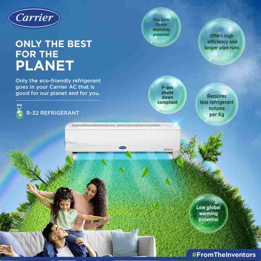 carrier 1.5 ton flexicool inverter split ac