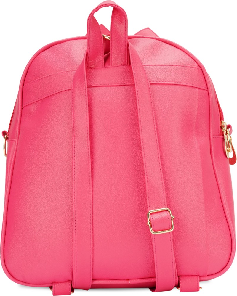 Ensam BP-15-pnk-wht-dot+blk-pauch-pitthu-cmbo 6 L Backpack Pink