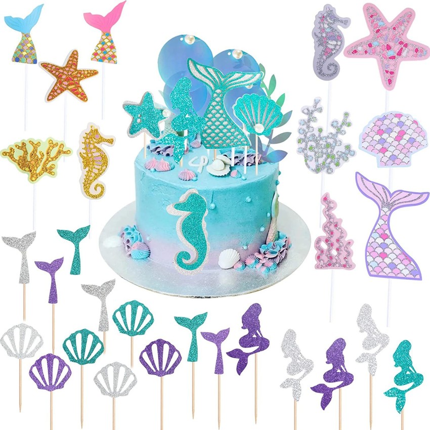 JoirthParty Mermaid Cake Topper Mermaid Birthday Decoration India