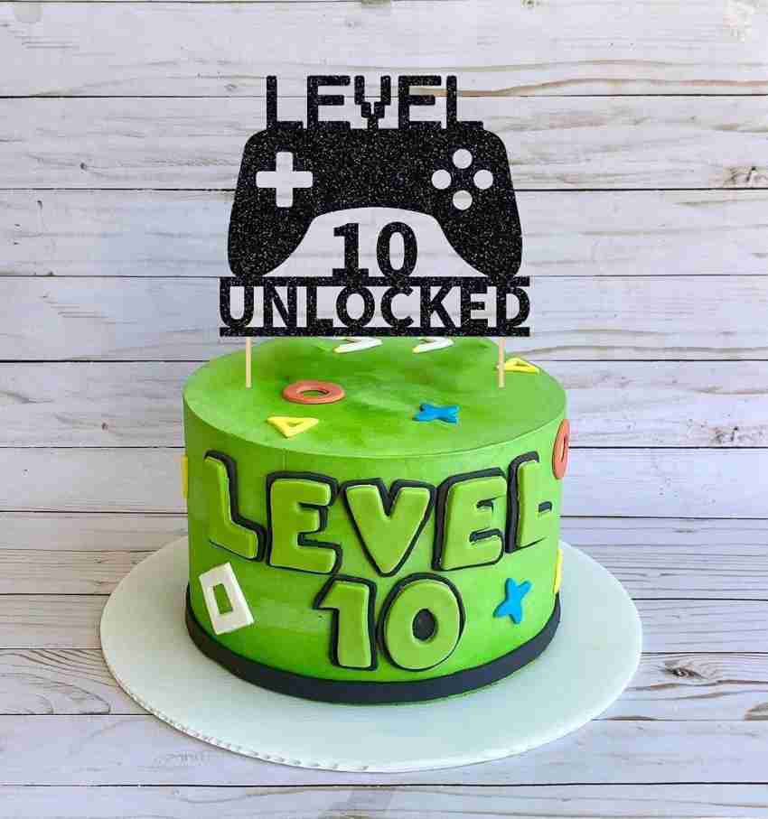 Video Game 10th Birthday Decorations for Boy Gamer, Level Up Number 10 Foil  Balloons Black and Green Game on Birthday Party Supplies Game Controller  Balloon Happy Birthday Banner 