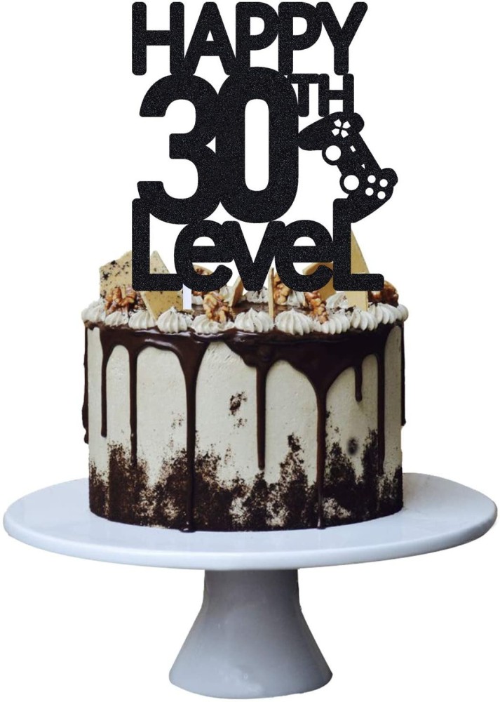 Original 30 Years Loved 30th Birthday or 30th Anniversary Cake Topper
