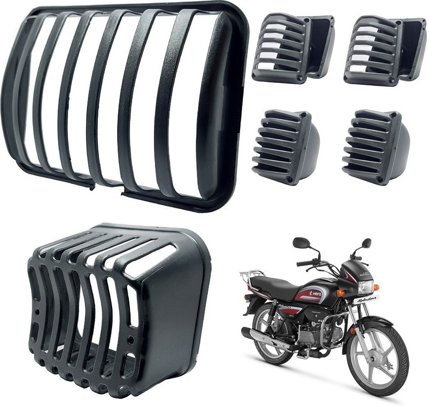 Splendor plus headlight shop grill