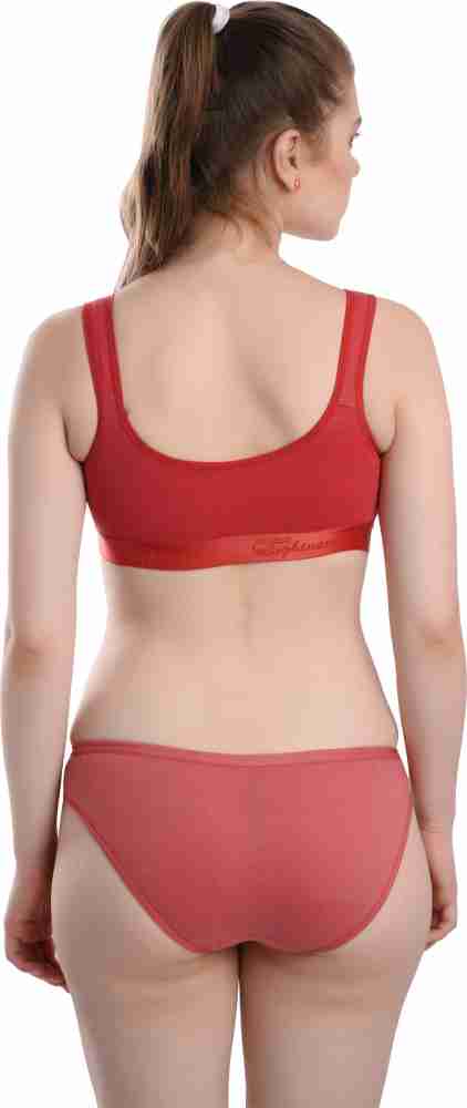 Buy MSIU Women Cotton Non-Padded Sports Running Bra with matching panty  pack of 2 Women Sports Non Padded Bra Online at Best Prices in India