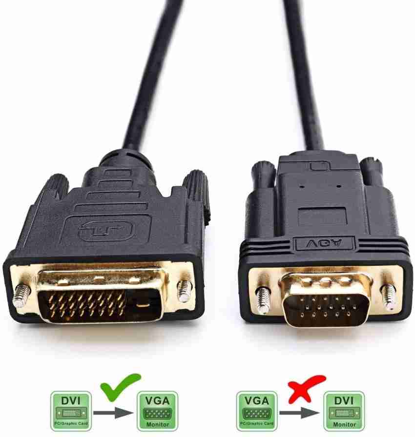 ShopSwipe DVI Cable 1.5 m DVI-D Male to HDMI Male Adapter