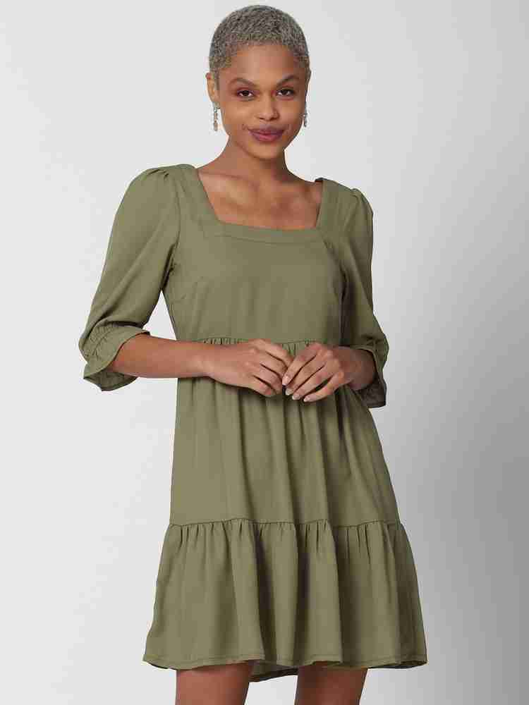 FOREVER 21 Women A line Green Dress Buy FOREVER 21 Women A line Green Dress Online at Best Prices in India Flipkart