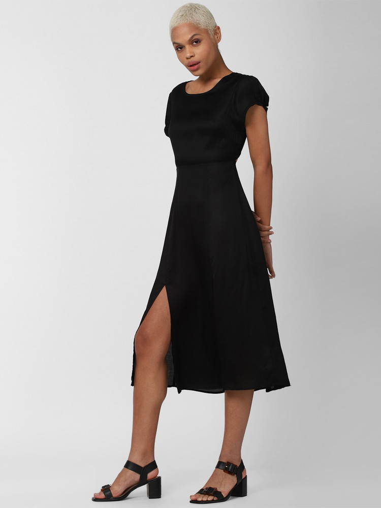 FOREVER 21 Women A line Black Dress Buy FOREVER 21 Women A line Black Dress Online at Best Prices in India Flipkart