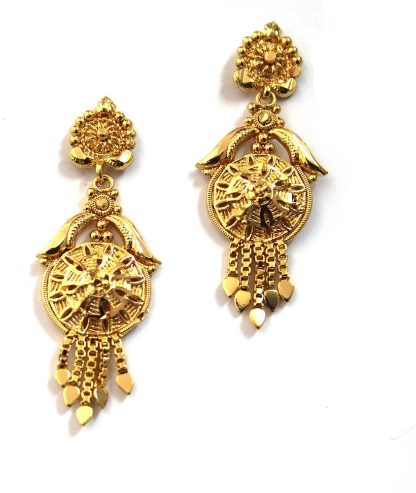 Buy Ethiopian Gold Drop Earrings for Women Gold Color Muslim Online in  India - Etsy