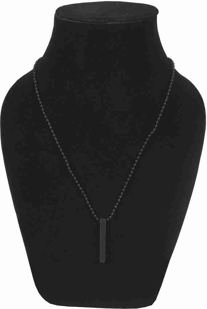 Adhvik 3D Vertical Bar Cuboid Stick Custom Name Pendant Locket