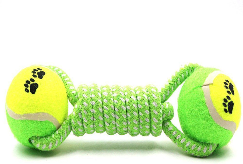 Tennis ball bone shop dog toy