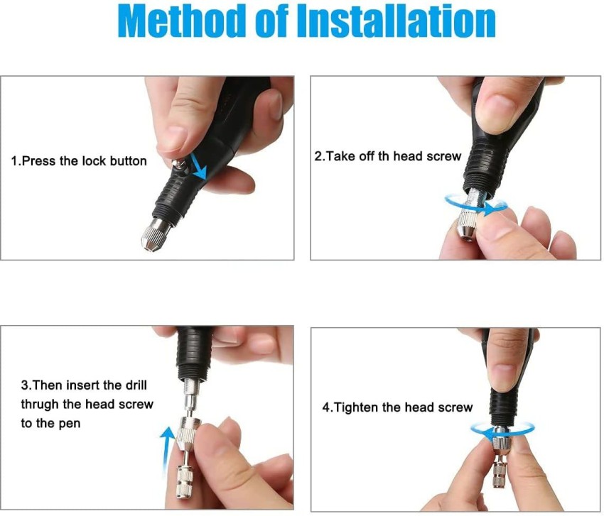 3 Gear Cordless Engraving Pen Mini DIY Engraver Vibro Engraving Tool Kit