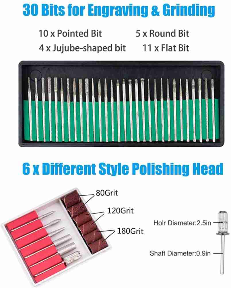 71 Pcs Electric Engraving Pen Set Set Engraving Tools Metal Engraving  Machine Kit 