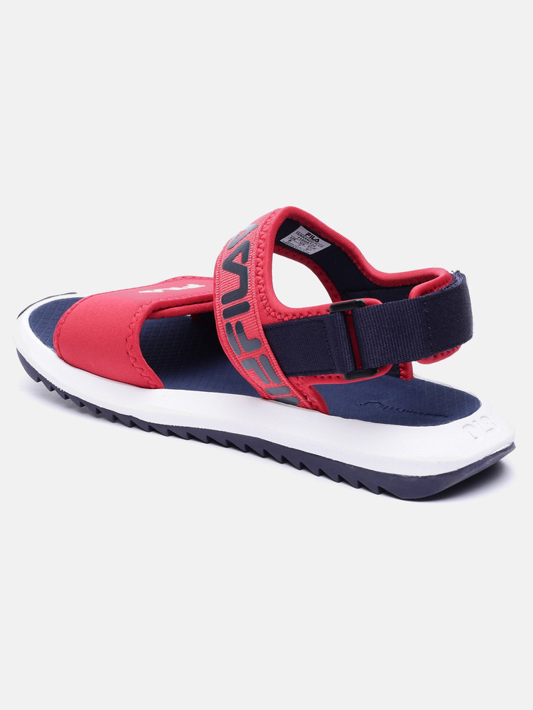fila sandals mens red
