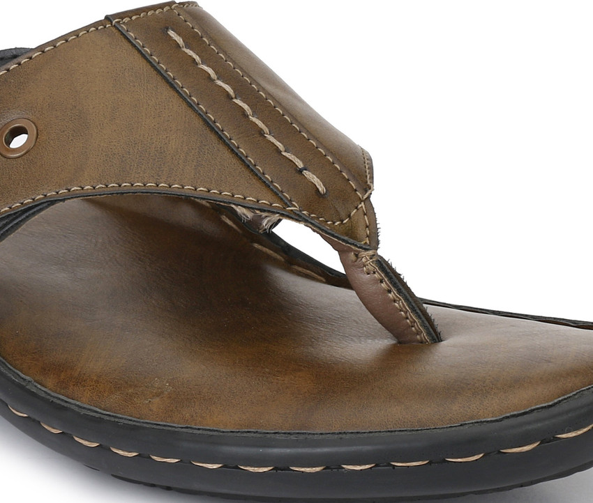 Shences tan cheap leather slippers