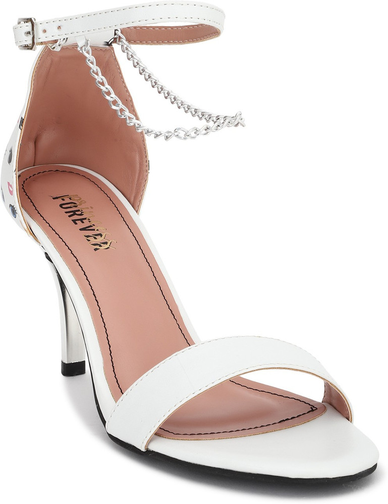 FOREVER 21 Women White Heels Buy FOREVER 21 Women White Heels