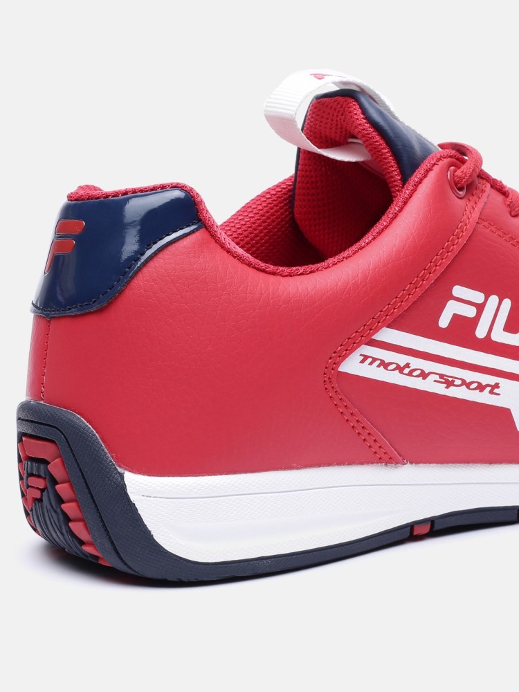 Fila red 2025 casual shoes