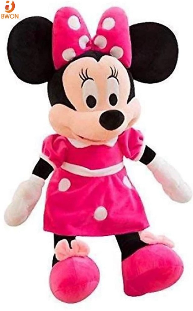 black and white minnie mouse plush