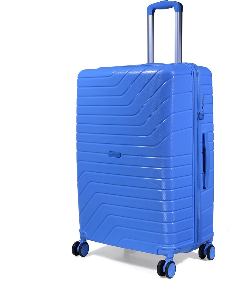 Buy CARRIALL Grey Groove Polypropylene 75 cm Grey CheckIn Trolley Bag  With 8 Wheels And TSA Lock  Shoppers Stop