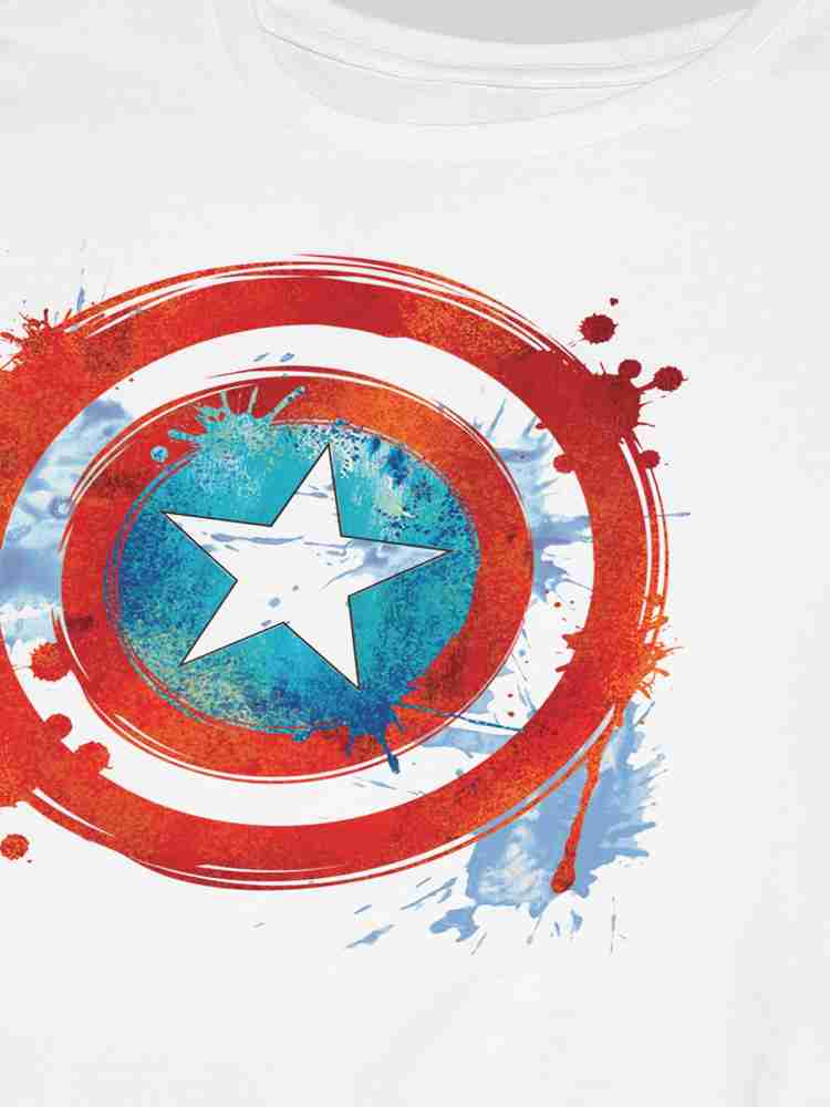 Captain America By Free Authority Superhero Women Round Neck White T Shirt Buy Captain America By Free Authority Superhero Women Round Neck White T Shirt Online at Best Prices in India Flipkart