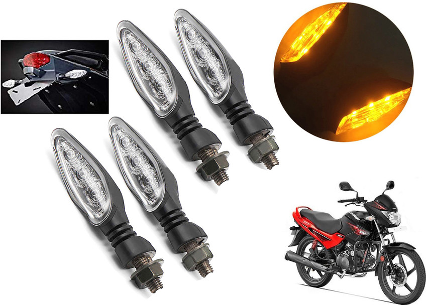 Generox Front Rear Side LED Indicator Light for Hero Glamour Fi