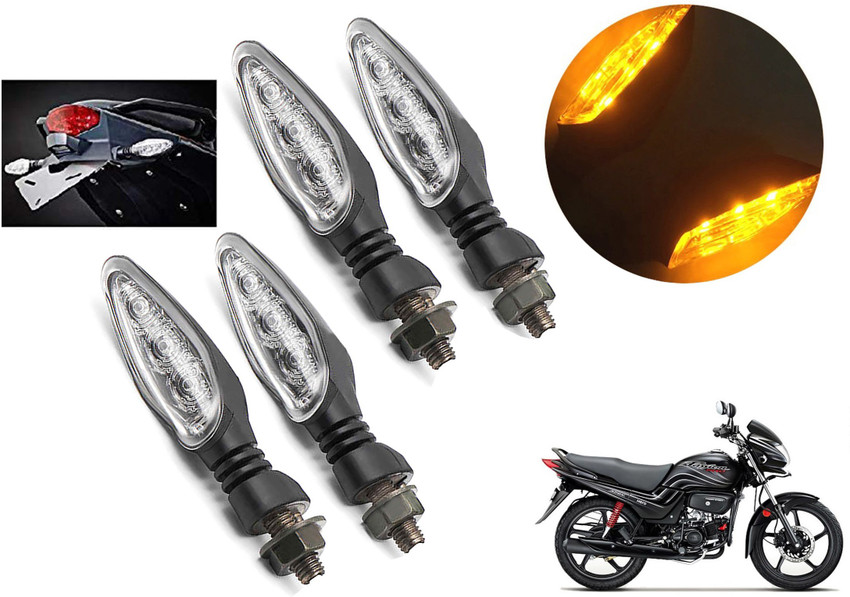Generox Front Rear Side LED Indicator Light for Hero Passion Pro