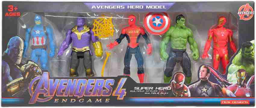 Jouet Marvel Avengers 30cm, Thanos Hulk Spiderman Iron Man Captain